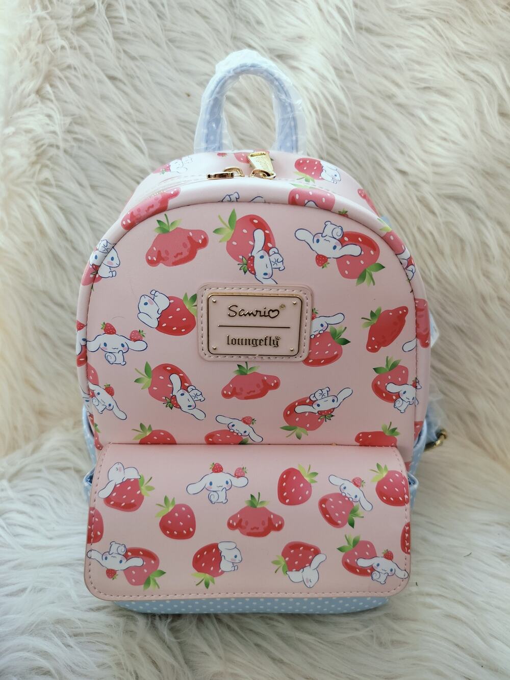 5903) Loungefly Sanrio Cinamoroll Strawberry Mini Backpack